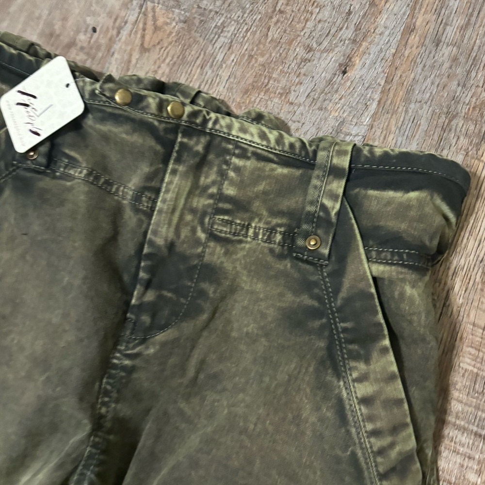 Free People Can't Compare Cargo Pants In Dusty Olive - Picture 5 of 15